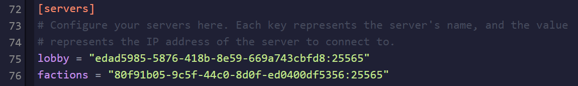 Velocity split with internal backend servers